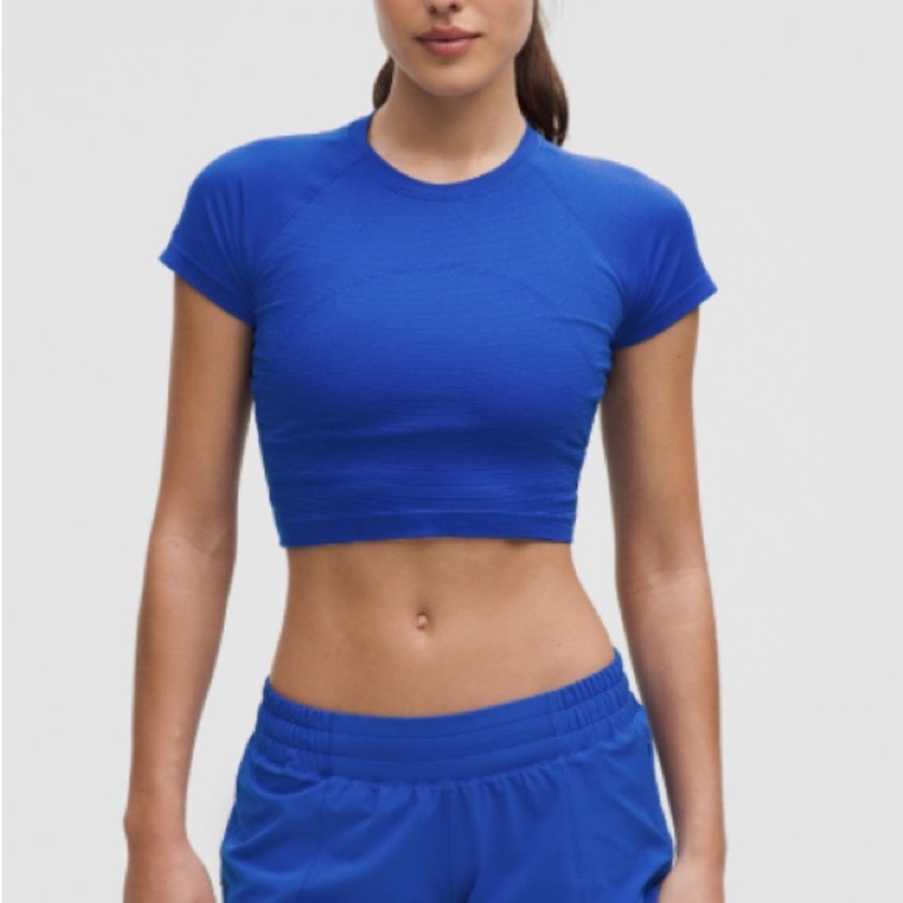 Lululemon Swiftly Tech Cropped 2.0 Short Sleeve top
